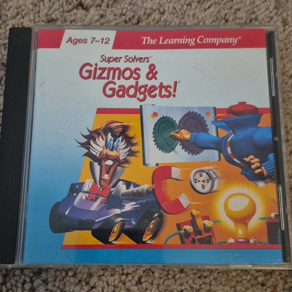 Vintage Super Solvers Gizmos & Gadgets CD rom HOMESCHOOL Elementary Math Science